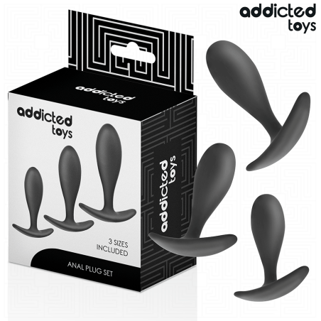 ADDICTED TOYS | Set Πρωκτικών Σφηνών Σιλικόνης - Model 2