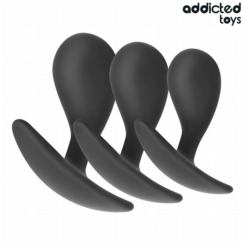 ADDICTED TOYS | Set Of 3 Silicone Anal Plugs - Model 3