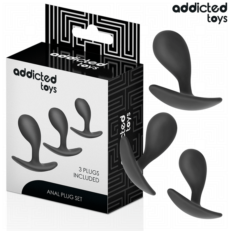 ADDICTED TOYS | Set Of 3 Silicone Anal Plugs - Model 3