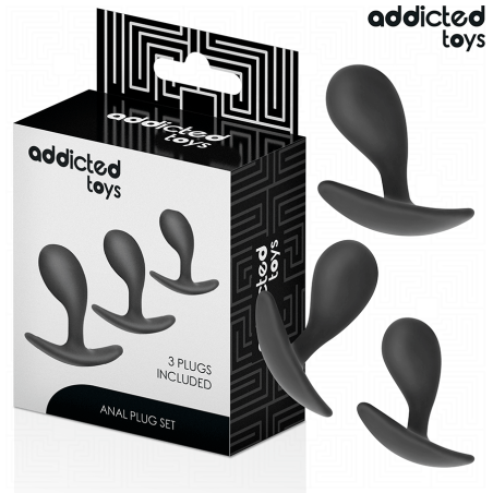 ADDICTED TOYS | Set Πρωκτικών Σφηνών Σιλικόνης - Model 3