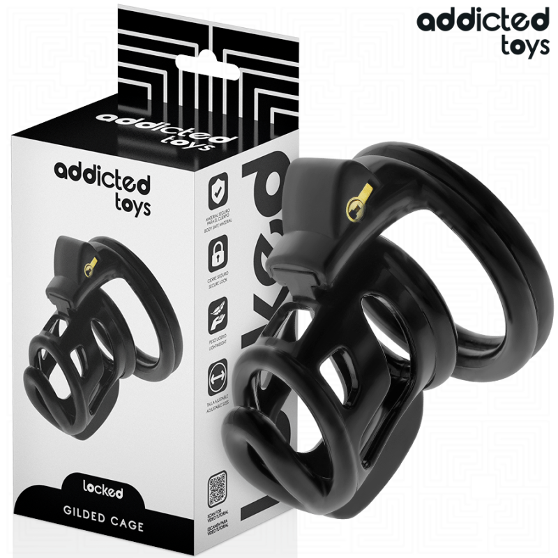 ADDICTED TOYS | LOCKED - GILDEN CAGE | Penis Cage 8,5cm
