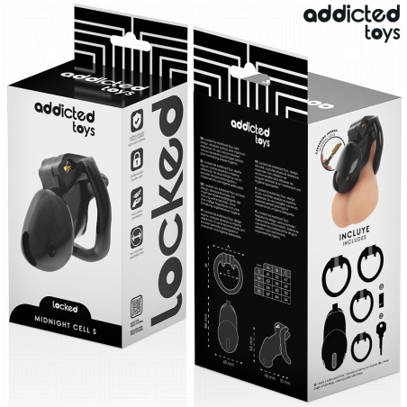ADDICTED TOYS | LOCKED - MINDNIGHT CELL | Chastity Size Small
