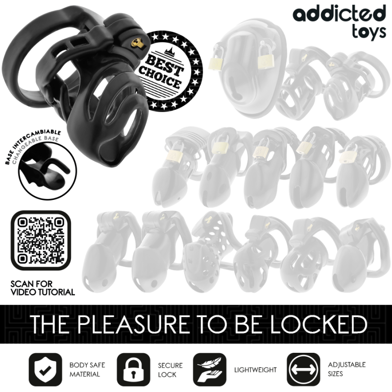 ADDICTED TOYS | LOCKED - ETERNAL LOCK | Penis Cage 9cm