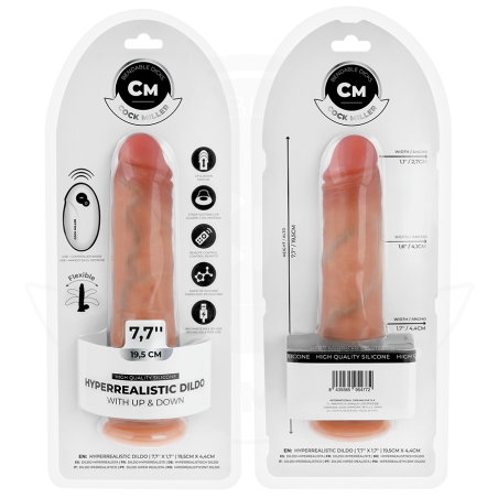 COCK MILLER | Hyper Realistic Dildo | Thrusting With Remote Control 19,5cm