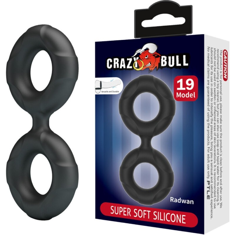 CRAZY BULL | RADWAN | Διπλό Δαχτυλίδι Πέους Σιλικόνης MODEL 19