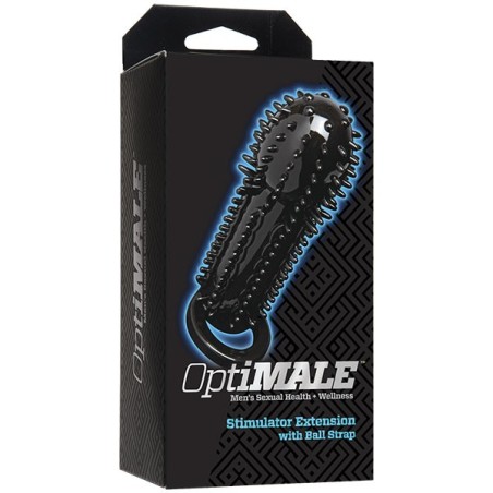 OptiMALE - Stimulator Extension with Ball Strap - Black