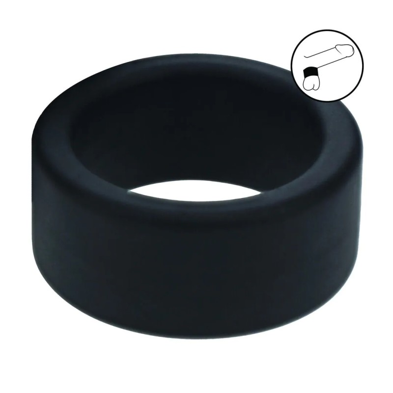 Liquid Silicone Ball Strap - Small - 34mm - Μαύρο