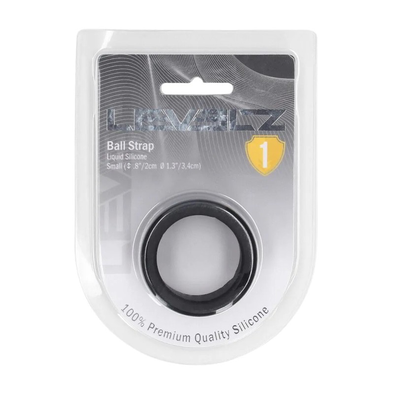 Liquid Silicone Ball Strap - Small - 34mm - Μαύρο