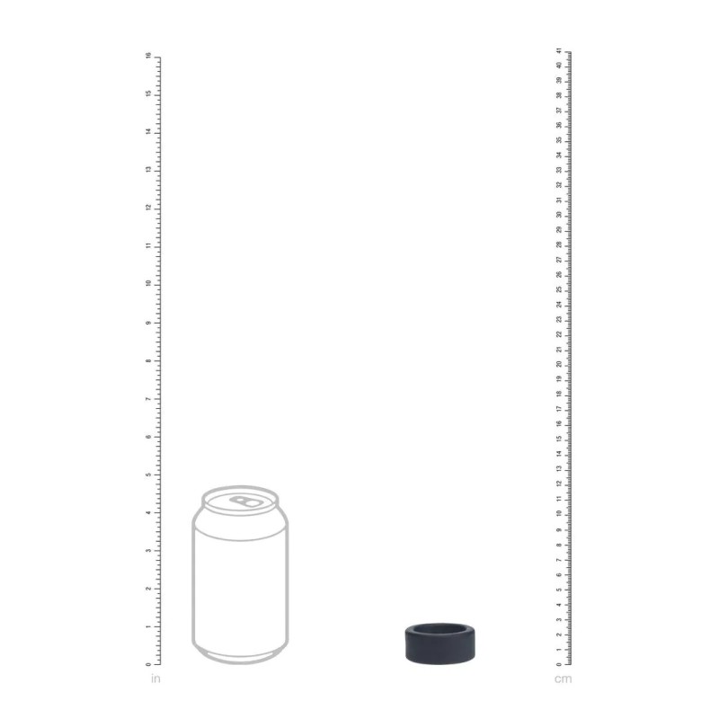 Liquid Silicone Ball Strap - Small - 34mm - Μαύρο