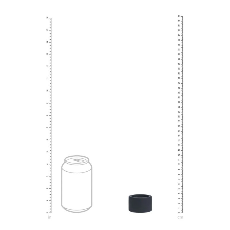 Liquid Silicone Ball Strap - Medium - 34mm - Μαύρο