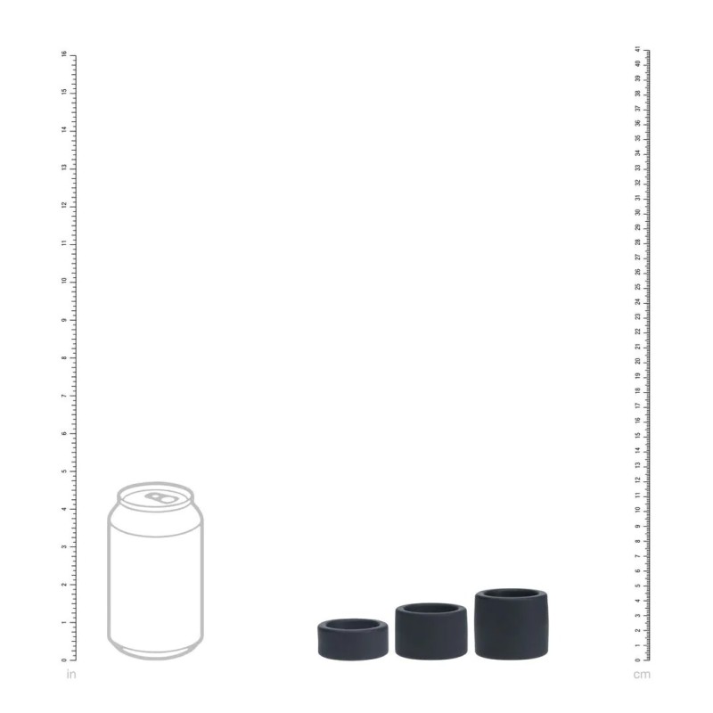 Liquid Silicone Ball Stretchers Set of 3 - S/M/L - Μαύρο