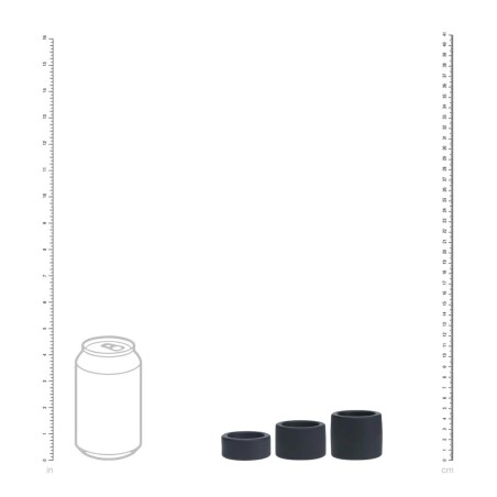 Liquid Silicone Ball Stretchers Set of 3 - S/M/L - Μαύρο