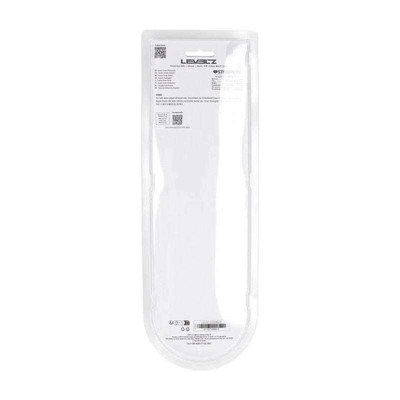 Round Silicone Anal Balls - Small - 2cm - Black