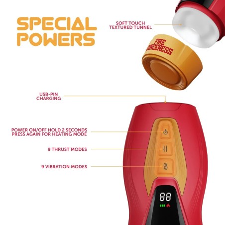 MASTURS | Solara | Fire Sorceress | Multi Function Masturbator