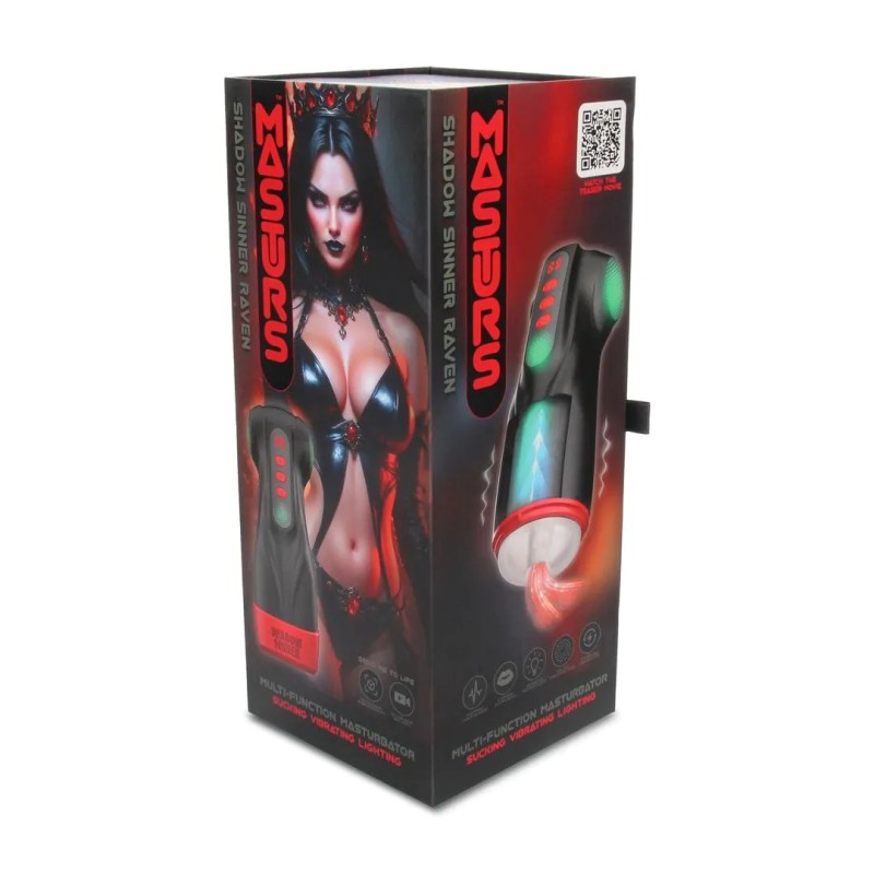 MASTURS | Raven | Shadow Sinner | Multi Function Masturbator