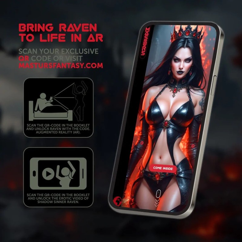 MASTURS | Raven | Shadow Sinner | Multi Function Masturbator