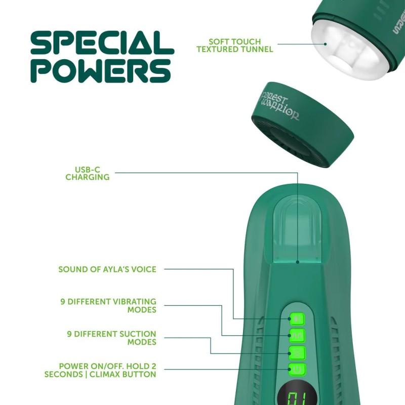 MASTURS | Ayla | Forest Warrior | Multi Function Αυνανιστήρι
