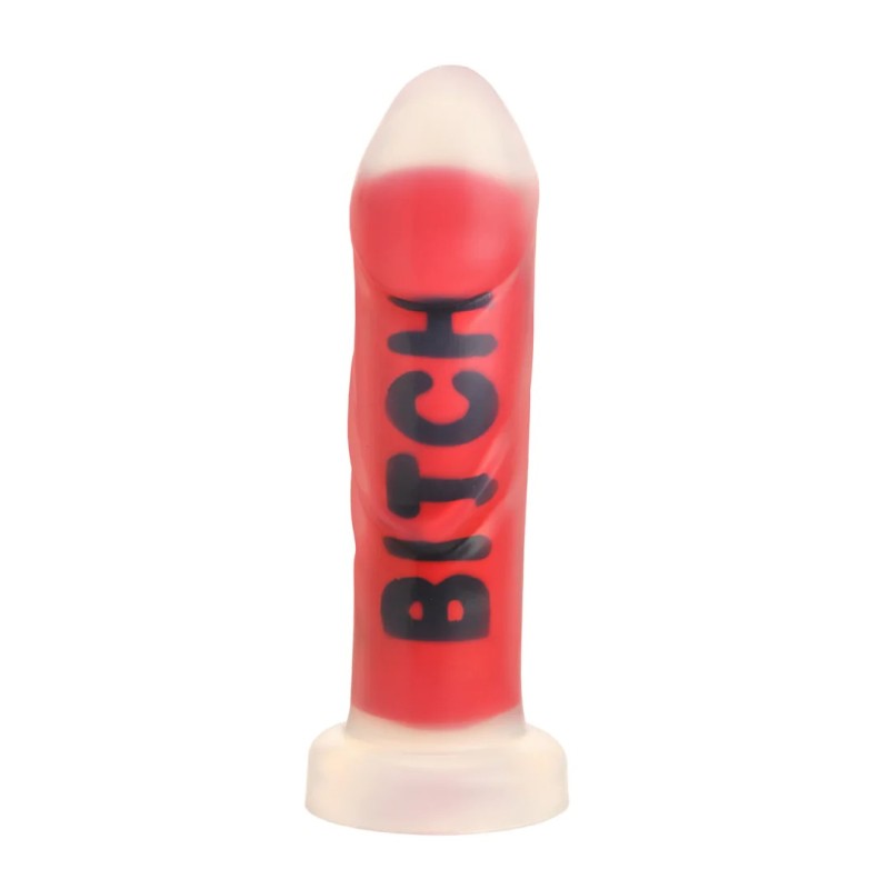 BITCH | Silicone Dildo - Red