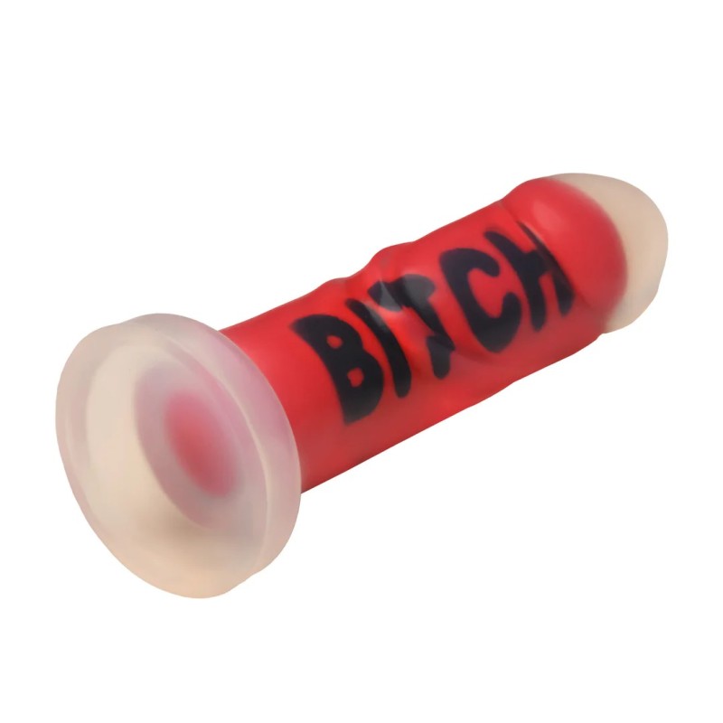 BITCH | Silicone Dildo - Red