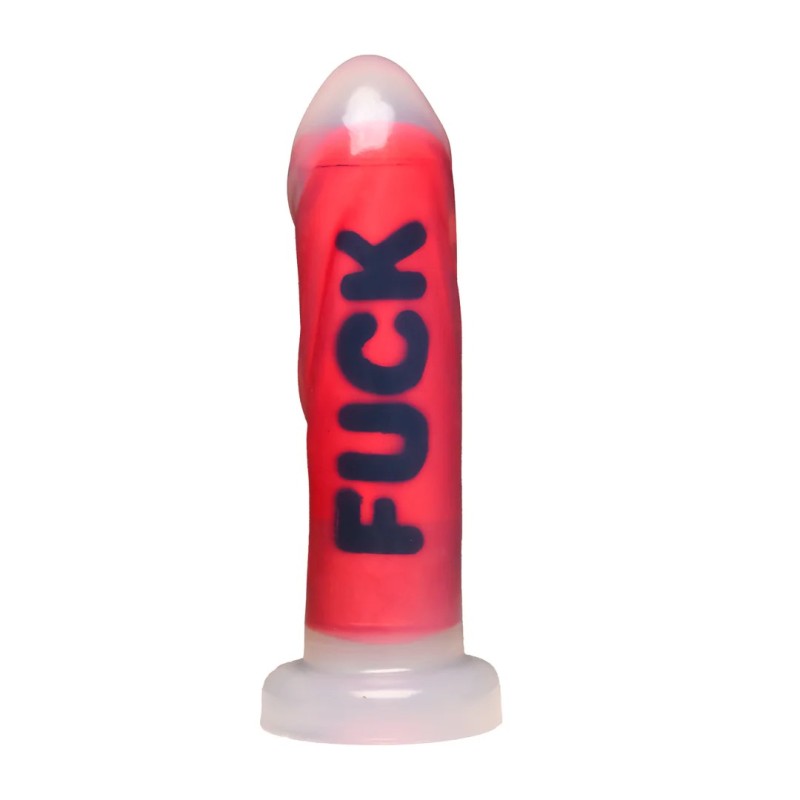 FUCK | Silicone Dildo - Red