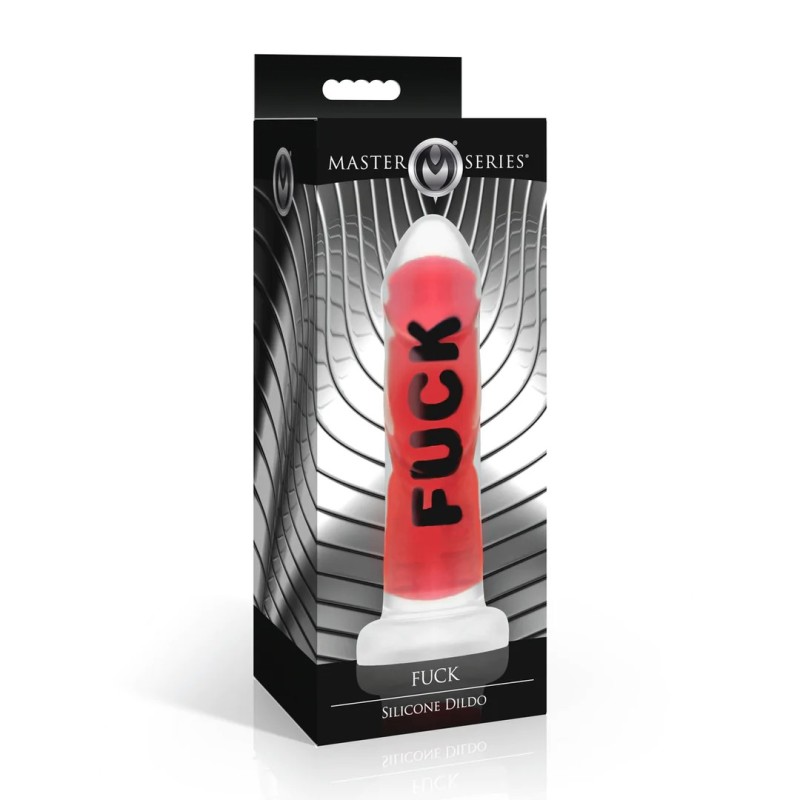 FUCK | Silicone Dildo - Red