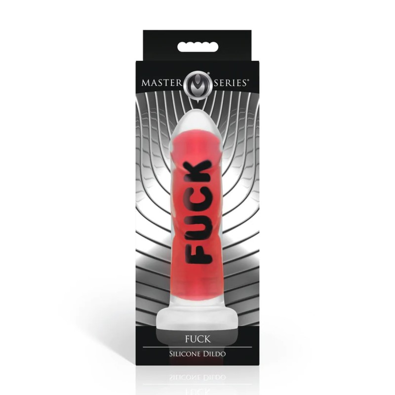 FUCK | Silicone Dildo - Red