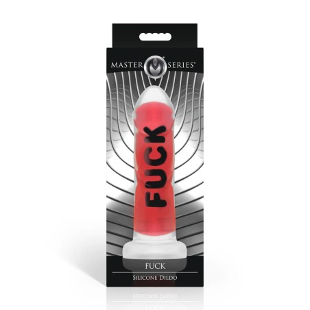 FUCK | Silicone Dildo - Red