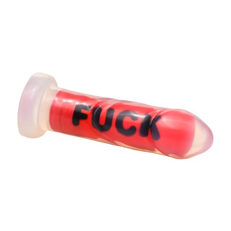 FUCK | Silicone Dildo - Red