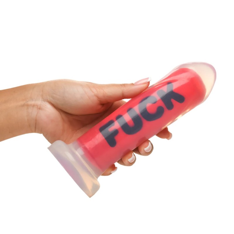 FUCK | Silicone Dildo - Red