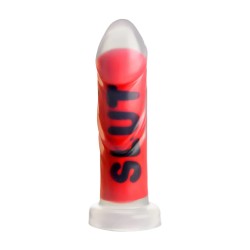SLUT | Silicone Dildo - Red
