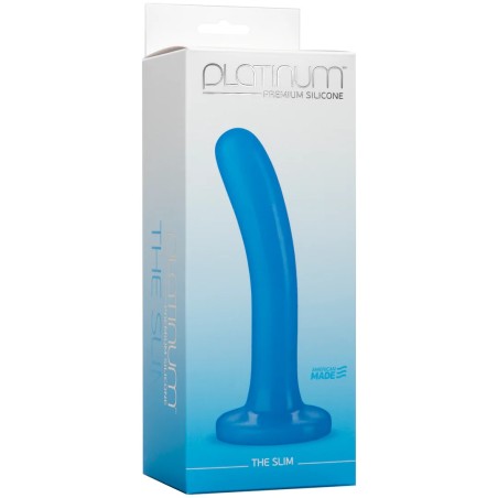Doc Johnson | PLATINUM | The Slim - Dildo - 15 cm - Μπλε