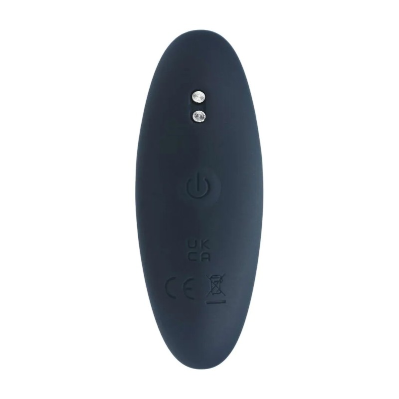 Vibrating Silicone Prostate Stimulator Anal Plug - Small - Black