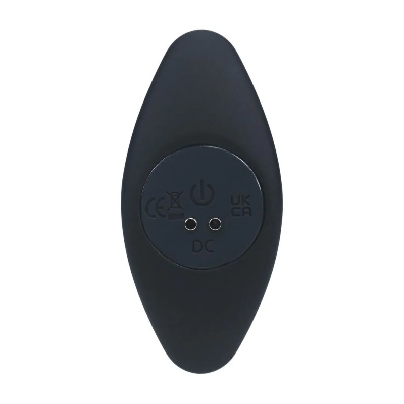 Tri Bulb Vibrating Silicone Anal Plug - Black