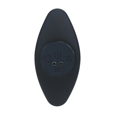 Tri Bulb Vibrating Silicone Anal Plug - Black