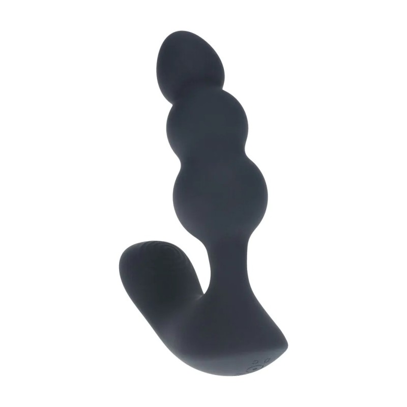 Dual Motor Remote Control Beaded Vibrating Liquid Silicone Prostate Stimulator
