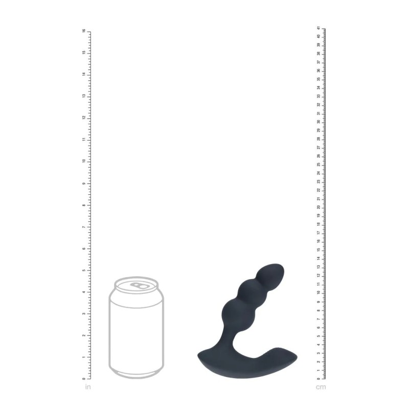 Dual Motor Remote Control Beaded Vibrating Liquid Silicone Prostate Stimulator