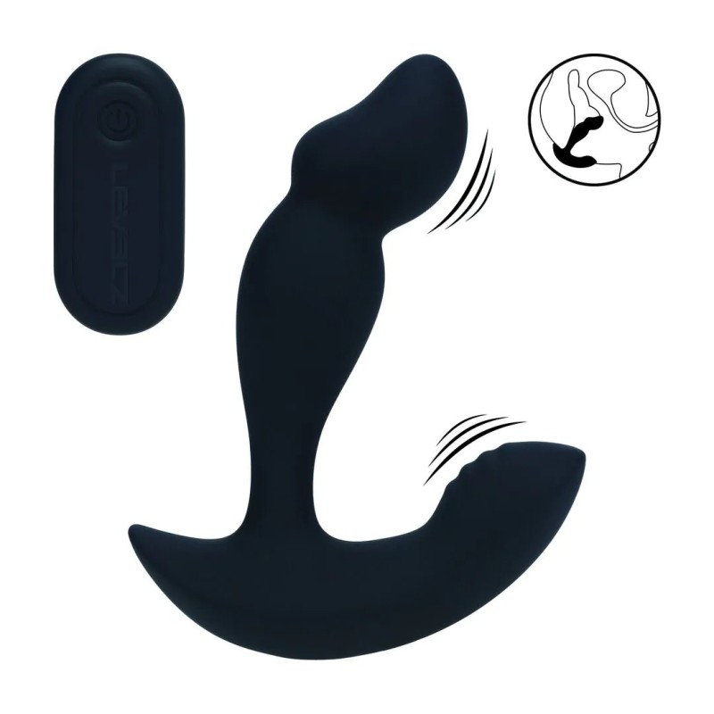 Dual Motor Remote Control Vibrating Liquid Silicone Prostate Stimulator