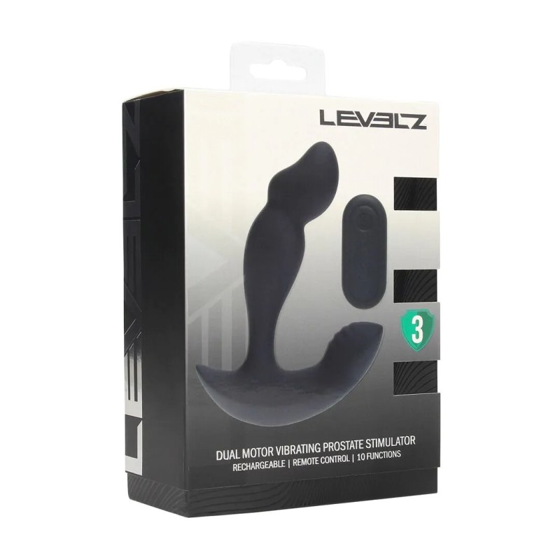 Dual Motor Remote Control Vibrating Liquid Silicone Prostate Stimulator