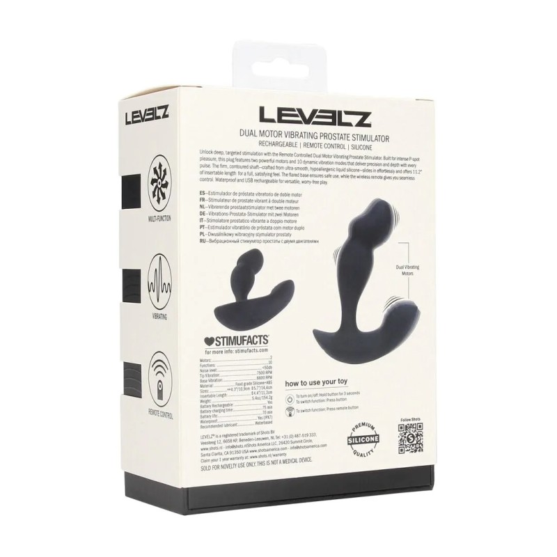 Dual Motor Ασύρματος Προστατικός Massager Σιλικόνης