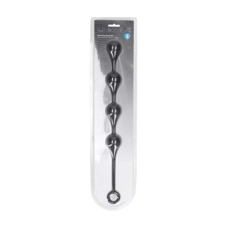 Waterdrop Silicone Anal Balls - Large - 4cm - Black