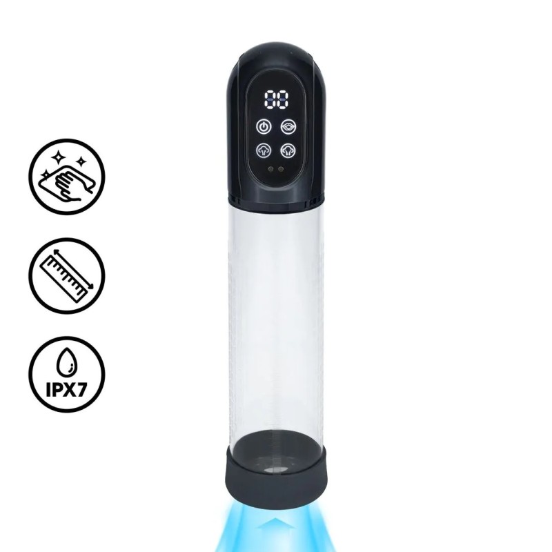 Engage - Automatic Waterproof Penis Pump and Masturbator - Gun Metal