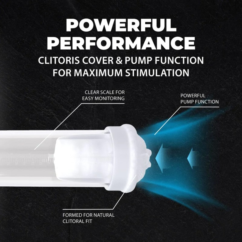 MaxLift - 6 Function Suction Masturbator Pump - Metallic Blue