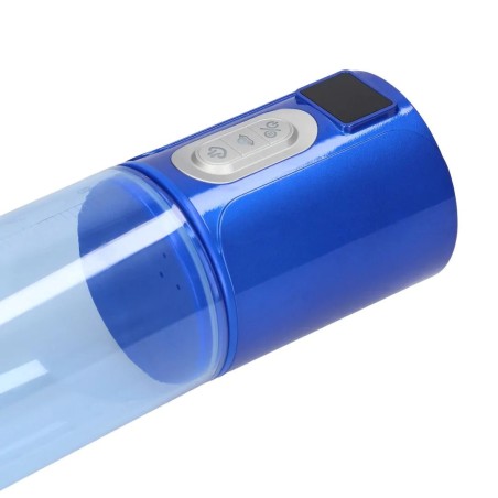 MaxLift - 6 Function Suction Masturbator Pump - Metallic Blue