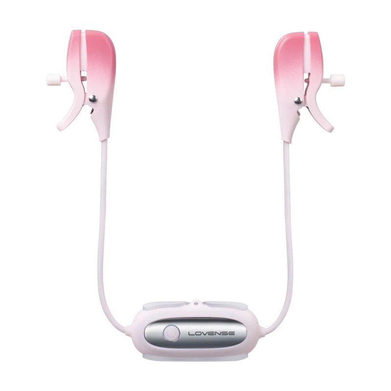 Gemini - App-controlled Vibrating Nipple Clamps - Pink