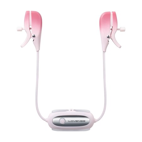 Gemini - App-controlled Vibrating Nipple Clamps - Pink