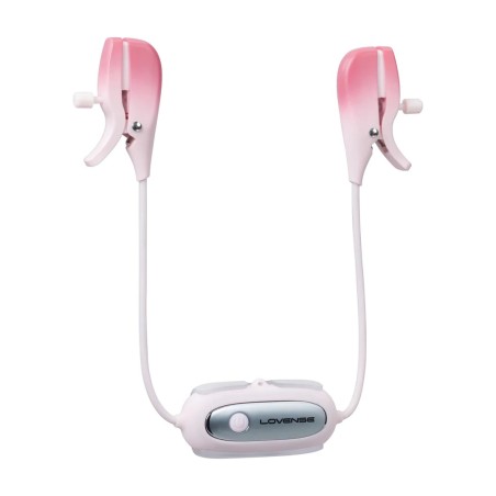 Gemini - App-controlled Vibrating Nipple Clamps - Pink