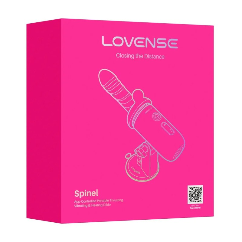 Lovense | Spinel | Portable Thrusting Vibrating and Heating Dildo