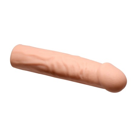 Enhancers - Vibrating Realistic Penis Extension with Remote Control - Light