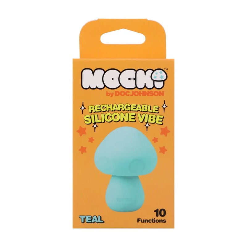 Mushroom Vibe - Rechargeable Silicone Vibrator - Teal