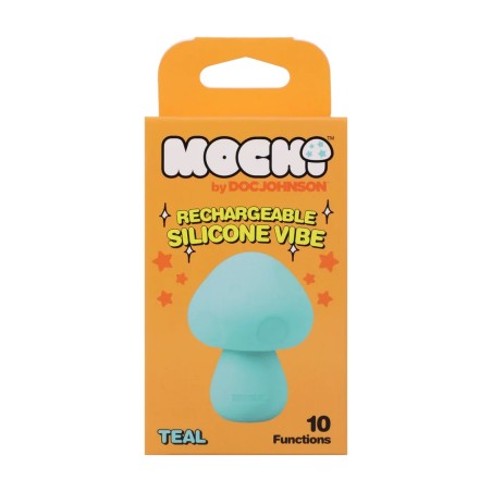 Mushroom Vibe - Rechargeable Silicone Vibrator - Teal